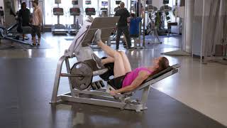 Single-leg leg press (one leg at a time) video