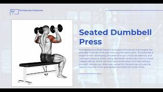 Shoulder press (PT session 1 - barbell or seated dumbbells) video