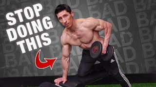 One-arm dumbbell row (hand on bench) video